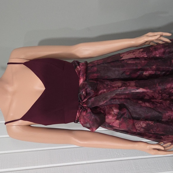 Eliza J Burgundy Dress - Picture 3 of 13